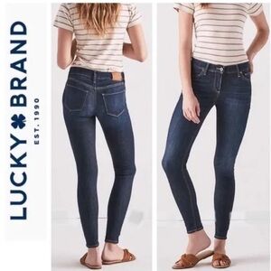 Lucky Brand Brooke Legging Jeans Size 0/25 Dark‎ Wash